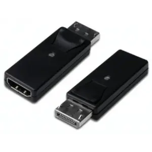Beek DisplayPort (DP) <-> HDMI Adaptörü, DP Erkek <-> HDMI A Dişi, DP 1.1a uyumlu, Plastik, Siyah Renk<br>Beek Display Port Adapter, DP-HDMI type A, M/F with interlock