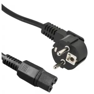 Beek Güç Kablosu, Schuko C15, 1.80 metre, 10A 250V, H05VV F0.75*3<br>Beek Schuko-C15 Power Cable 1.8m, H05VV-F 3*0.75mm2