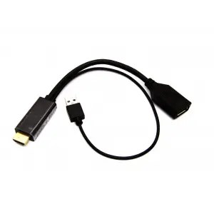 Beek HDMI <-> DisplayPort (DP) Adaptör Kablosu, HDMI Erkek - DP Dişi, Giriş: HDMI Çıkış: DP, 4KX2K@60Hz çözünürlük<br>Beek HDMI M to DP F Adaptor Cable, Input: HDMI Output: DP, 4KX2K@60Hz