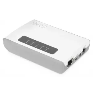 Digitus 2-Port USB 2.0 Kablosuz Çok Fonksiyonlu Ağ Sunucusu, 300 Mbps, Network USB Hub, Print Server<br>Digitus 2-Port USB 2.0 Wireless Multi-Functional Network Server, 300 Mbps, Network USB Hu