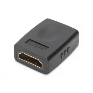 Digitus HDMI Adaptör, HDMI A (19 pin) Dişi - HDMI A (19 pin) Dişi, Ultra HD 60p, siyah renk<br>Digitus HDMI Adapter, type A F/F, Ultra HD 60p, black
