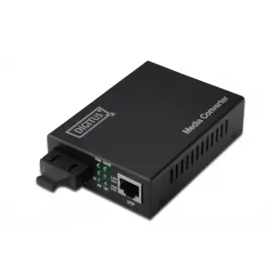 Digitus Media/Rate Converter, 10/100/1000Base-T - 1000Base-SX (Multimode 0.55 km, SC)