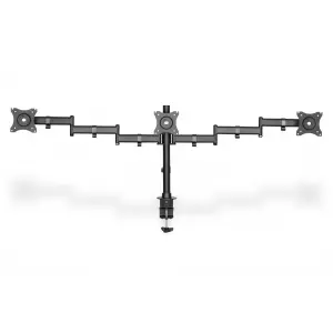 Digitus Üç Ekran Taşıyabilen Askı Aparatı, 15 - 27 inç TFT Ekran, Yukarı Aşağı Hareket 45 Derece, Dönüş Açısı 360 Derece, Maksimum Yük Kapasitesi 3 x 8kg, VESA 100 x 100mm<br>Triple Monitor Des