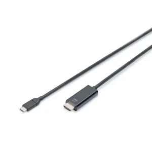 DIGITUS USB Type-C Gen2 adapter / converter cable, Type-C to HDMI A M/M, 5m, 4K/60Hz, 18GB, bl, gold