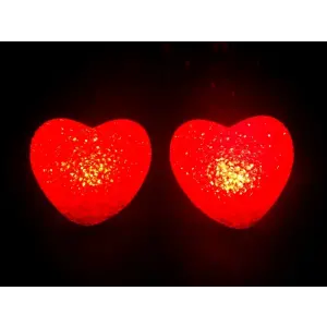 Led Işıklı Kırmızı Kalp Gece Lambası