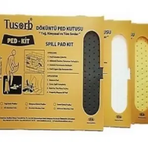 Ped-Kit Yağ Ve Kimyasal Döküntü Temizleme Pedi 20 li Gri