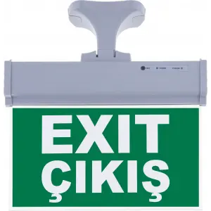 SG071-D2 Çift Yönlü Acil Yönlendirme Armatürü (Askı Aparatlı) Exit Çıkış