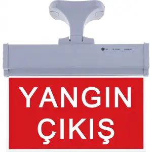 SG076 Çift Yönlü Acil Yönlendirme Armatürü (Askı Aparatlı) Yangın Çıkış