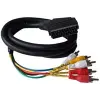 Audio Video Kablosu, 1.5 metre, Scart erkek (21 pin) konnektör  6 x Cinch erkek