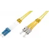 Beek LC-ST Fiber Optik Patch Kablo, 9/125 µ, Singlemode, 3.0mm, Duplex, OS2, LSZH, 10 metre