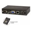 Cat 5 VGA Sinyal Uzatma Cihazı, 450 metre*, Hoparlör ve Mikrofon bağlanabilir  (VGA Over Cat 5 Repeater + Audio), Infrared Uzaktan Kumanda Ünitesi ile birlikte