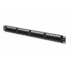 Digitus 19 Inch 24 Port Cat-5E UTP Patch Panel, 50 μ (Mikron), Altın Kontak, Zırhsız