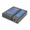 DIGITUS Cable tester, network, RJ45, Single side Tester main device, remote unit, PoE tester, with case