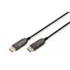 DIGITUS DisplayPort AOC Connection Cable M/M, 10.0m, UHD 8K, 8K@60Hz, DP 1.4, gold, bl
