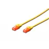 Digitus Patch Kablo, U-UTP, CAT. 6, 5 metre, AWG 26/7, Cu, LSZH, sarı renk