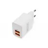 DIGITUS USB Charger 2x USB-A 15W, 2x 2,4A, white