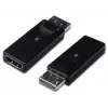 DisplayPort (DP) <-> HDMI Adaptörü, DP Erkek <-> HDMI A Dişi, DP 1.1a uyumlu, Plastik, Siyah Renk
