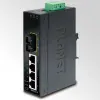 Endüstriyel Tip Yönetilemeyen Ethernet Switch (Industrial Unmanaged Ethernet Switch)<br>4-Port 10/100Base-TX<br>1-Port 100Base-FX Single-mode SC 15 km<br>IP30, -40~75 Derece C