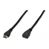 HDMI High Speed wih Ethernet Uzatma Kablosu (HDMI 1.4), 2160p, Ultra HD 4K, HDMI tip A Erkek - HDMI tip A Dişi, 3 metre,  AWG30 , 3x zırhlı, UL, altın kaplama, siyah renk