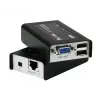 VGA Cat 5 KVM (Keyboard/Video Monitor/Mouse) Mesafe Uzatma Cihazı,  USB Konsol, 100 metre<br>USB VGA Cat 5 Mini KVM Extender (1280 x 1024@100m)