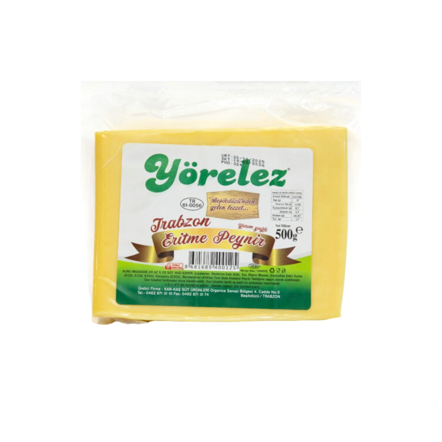 Yörelez Trabzon Eritme Peyniri 500 Gr – Tam Yağlı Kahvaltılık Peynir