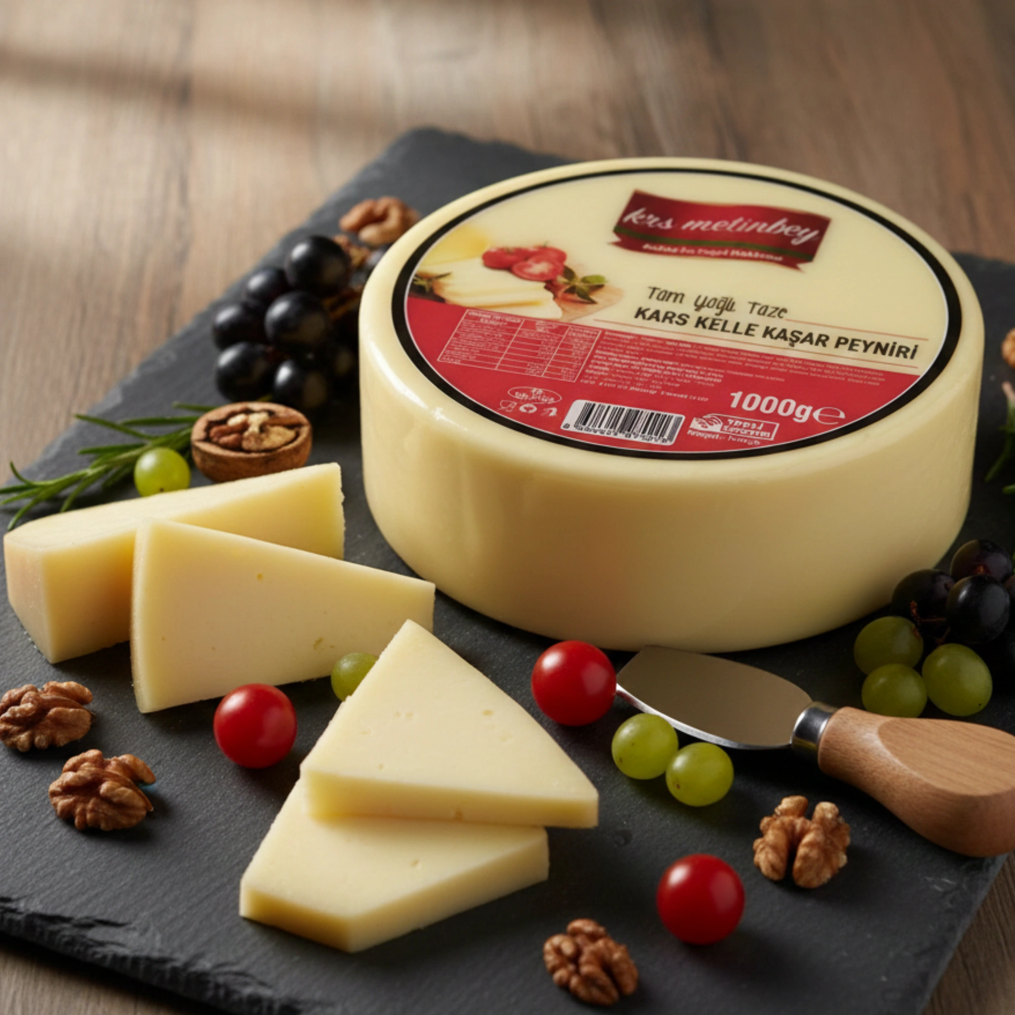 Tam Yağlı Taze Kars Kelle Kaşar Peyniri 1 Kg