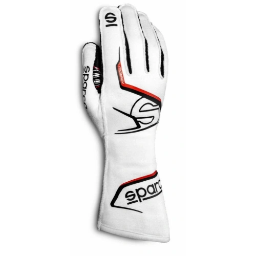 SPARCO ARROW ELDİVEN FİA ONAYLI BEYAZ SİYAH 8  NUMARA
