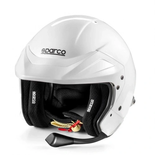 Sparco Flux RJ-I Fia Onaylı Açık Kask 8859-2024 Beyaz S