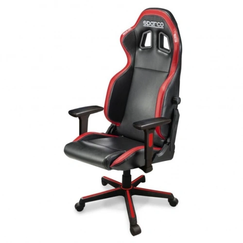 Sparco Icon Ofis ve Oyuncu Koltuğu Deri Siyah Kırmızı 998NRRS