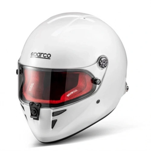 Sparco Stealth RF Fia Onaylı Kask Beyaz M Beden Kırmızı Ped BRH0007B0W0900M