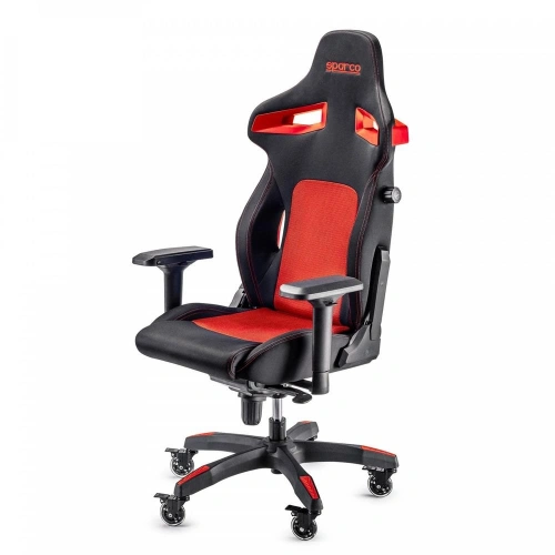 SPARCO STİNT KUMAŞ OFİS KOLTUĞU  SİYAH KIRMIZI