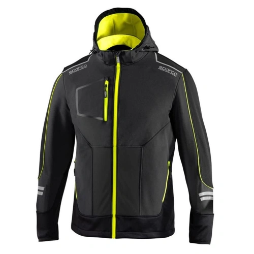 SPARCO TECH SOFT SHELL SARI SİYAH XXL BEDEN