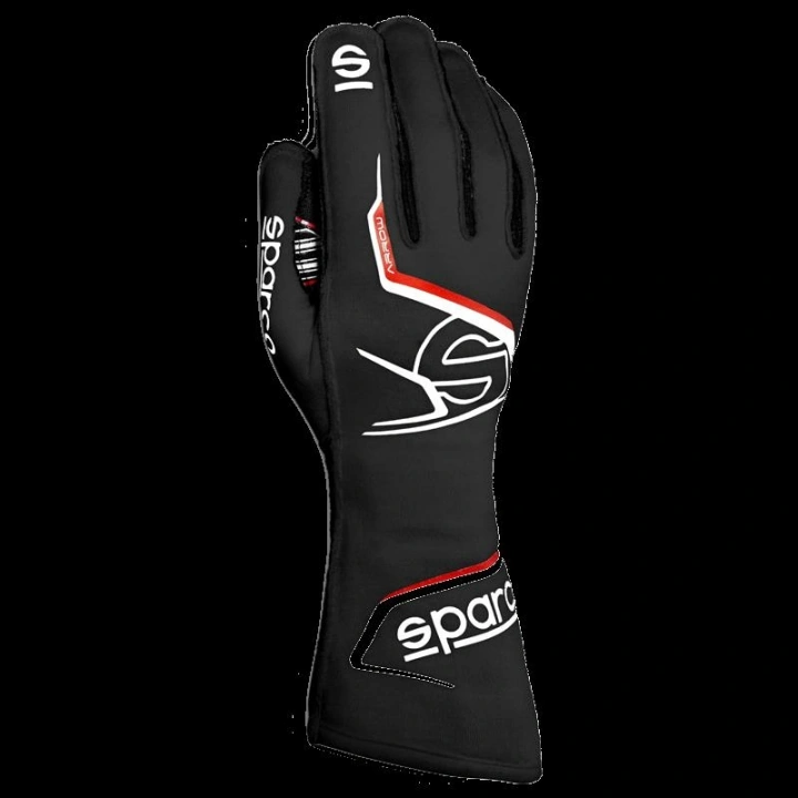 SPARCO ARROW ELDİVEN FİA ONAYLI SİYAH KIRMIZI 7  NUMARA