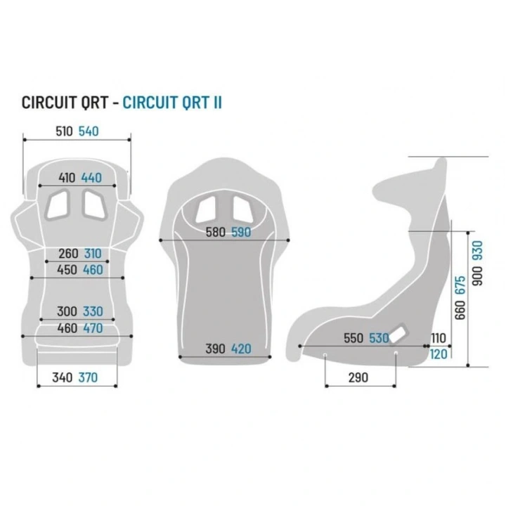 SPARCO Circuit II QRT Gaming Simülatör Koltuğu 008011GNR