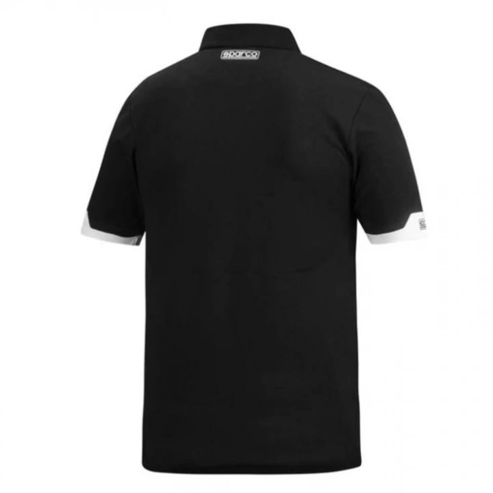SPARCO Fermuarlı Polo Yaka Erkek Tişört Siyah M