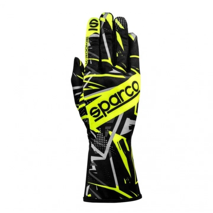 SPARCO K-ROOKIE Karting Eldiveni 7 Numara Sarı (XXS)