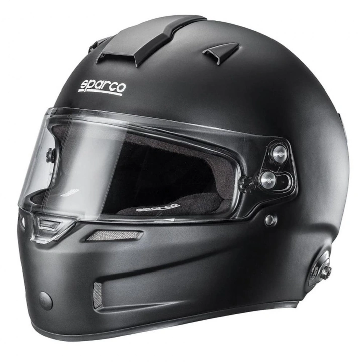 SPARCO RF-5 KAPALI YARIŞ KASKI FİA ONAYLI SİYAH KIRMIZI XS BEDEN