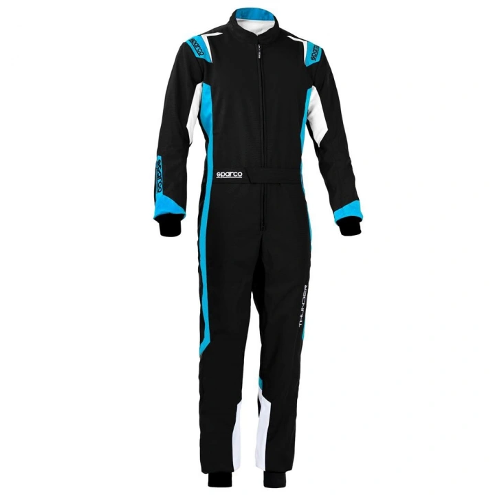 SPARCO THUNDER KARTİNG TULUMU SİYAH MAVİ 130  BEDEN