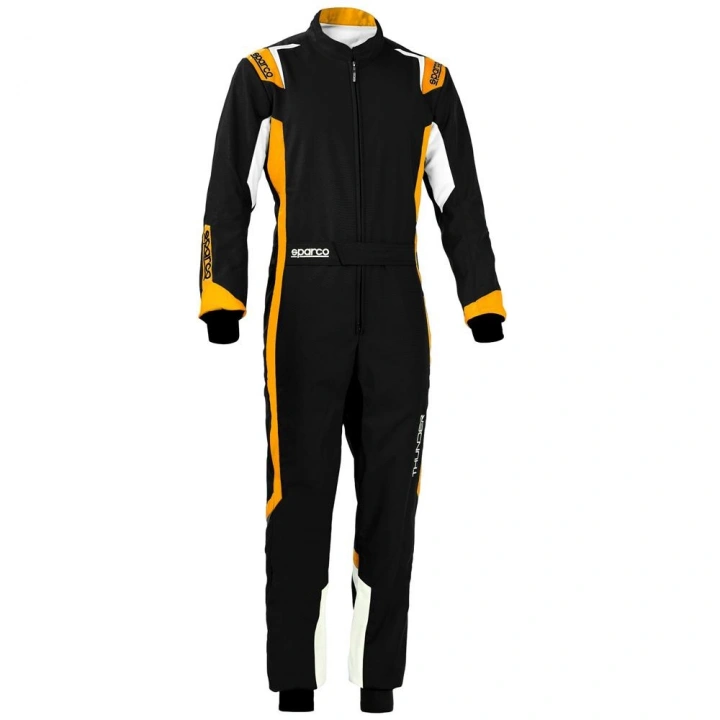 SPARCO THUNDER KARTİNG TULUMU SİYAH TURUNCU XS  BEDEN