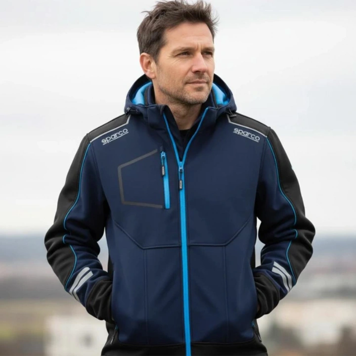 SPARCO York Softshell Mekaniker Montu S Lacivert