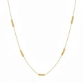 14 Ayar Altın Dorika Sıralı Zincir Kolye 837