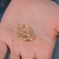 14 Ayar Altın Halka küpe 455