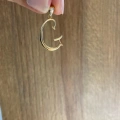 14 Ayar Altın G Harfli Kolye Ucu 449