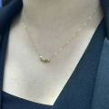 14 Ayar Altın 3lü Dorikalı Mini Hediyelik Kolye 948