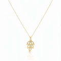 14 Ayar Altın Yaprak Kolye 625