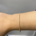 14 Ayar Altın Gold Hediyelik Mini Dorikalı Kelepçe Bileklik 1219