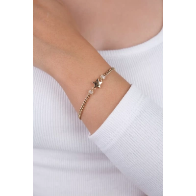 14 Ayar Altın Yıldız Bileklik 33