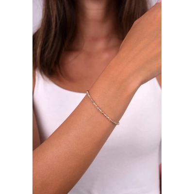 14 Ayar Altın Üç Renk Dorika Bileklik 30