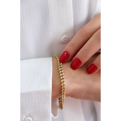 14 Ayar Altın Zincir Bileklik 290