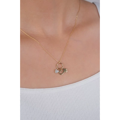 14 Ayar Altın Şans Kolye 172